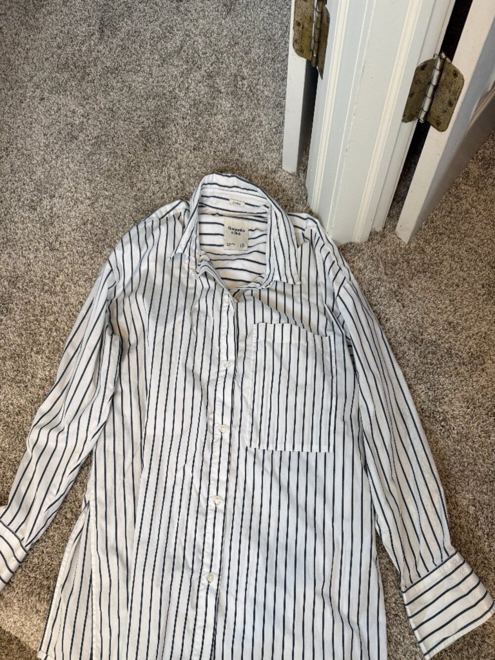 Abercrombie & Fitch Oversized Poplin Shirt Size M